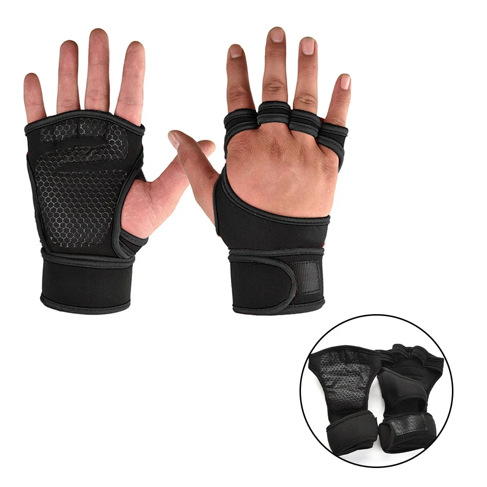 Luva de Treino Esportiva com Proteção para Mão e Pulso