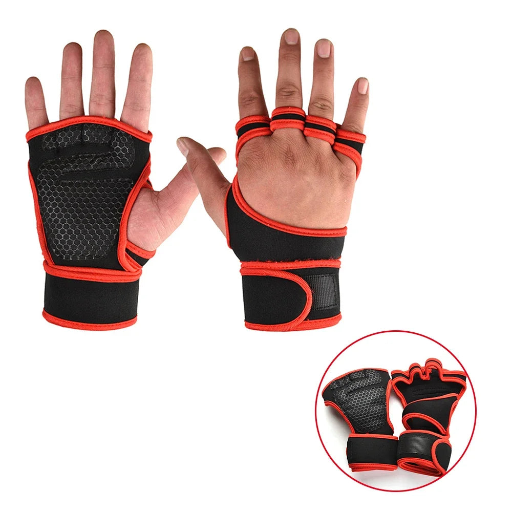Luva de Treino Esportiva com Proteção para Mão e Pulso