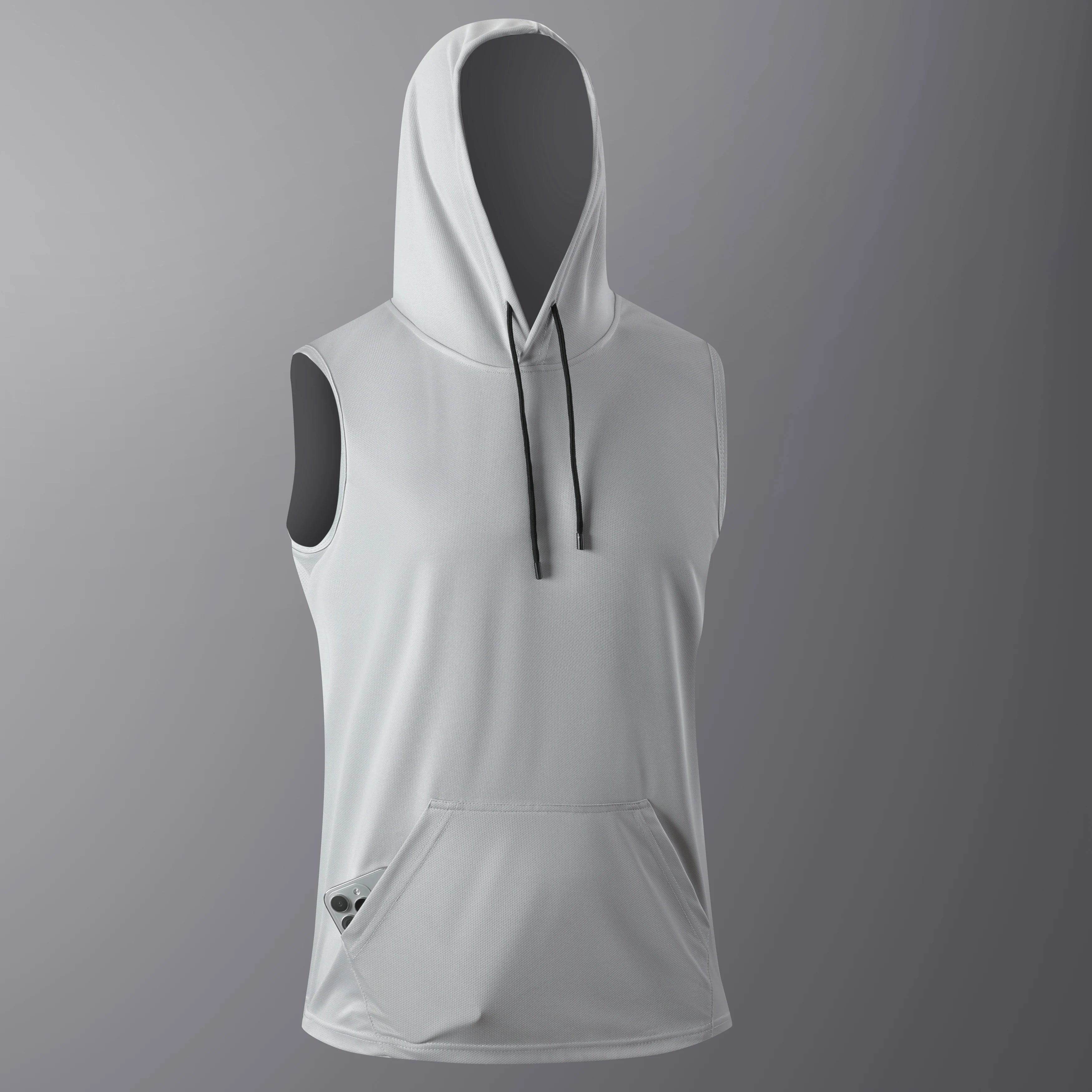 Camiseta Masculina Regata com Capuz