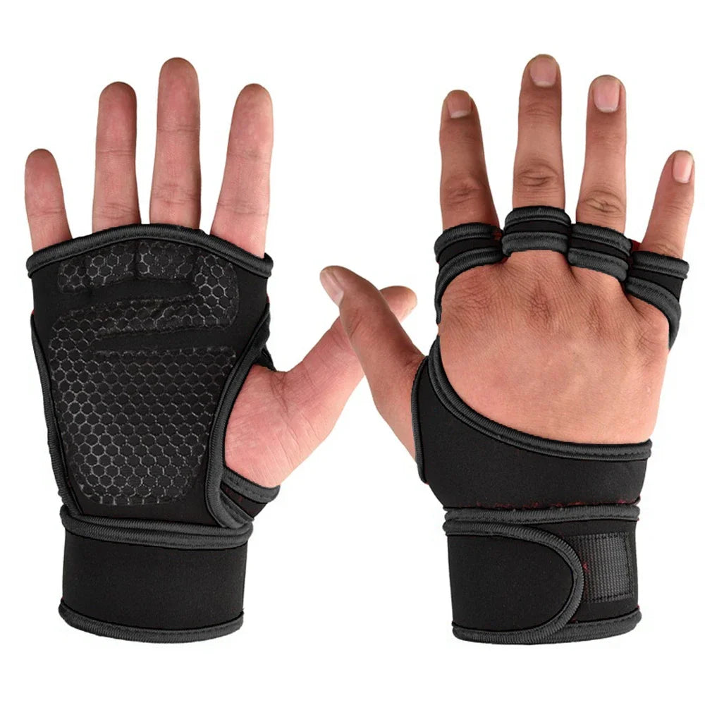 Luva de Treino Esportiva com Proteção para Mão e Pulso