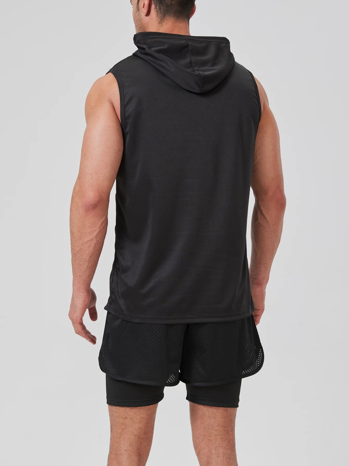 Camiseta Masculina Regata com Capuz
