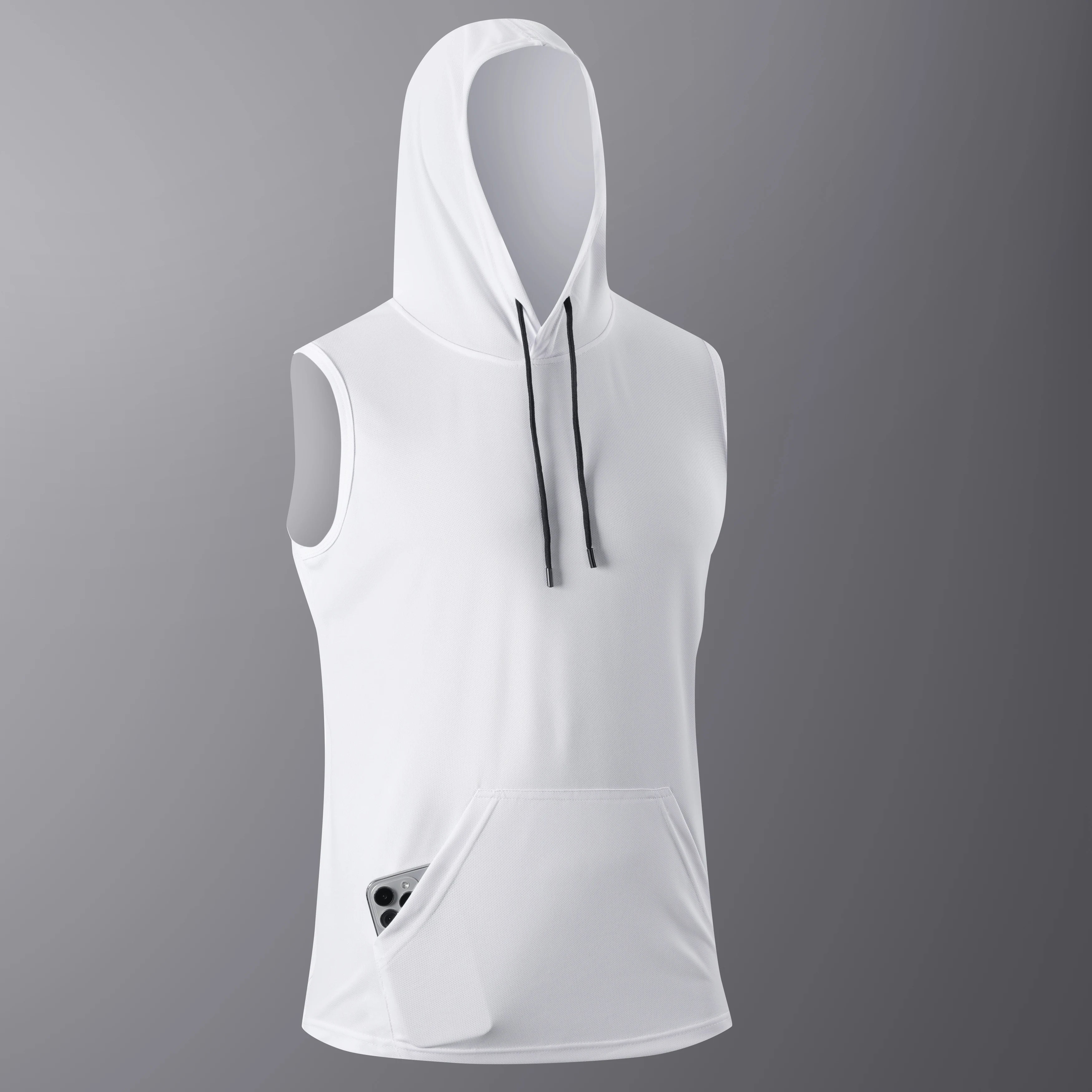 Camiseta Masculina Regata com Capuz